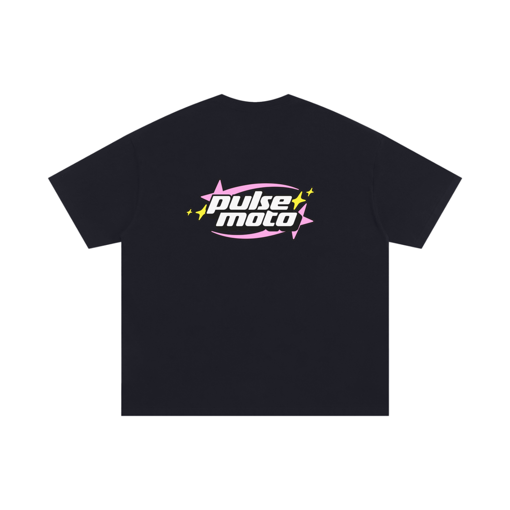 Pulse Moto T-Shirt (Black-Pink)