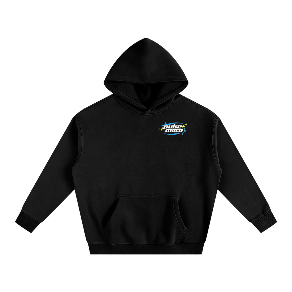 Pulse Moto Hoodie (Black + Blue)