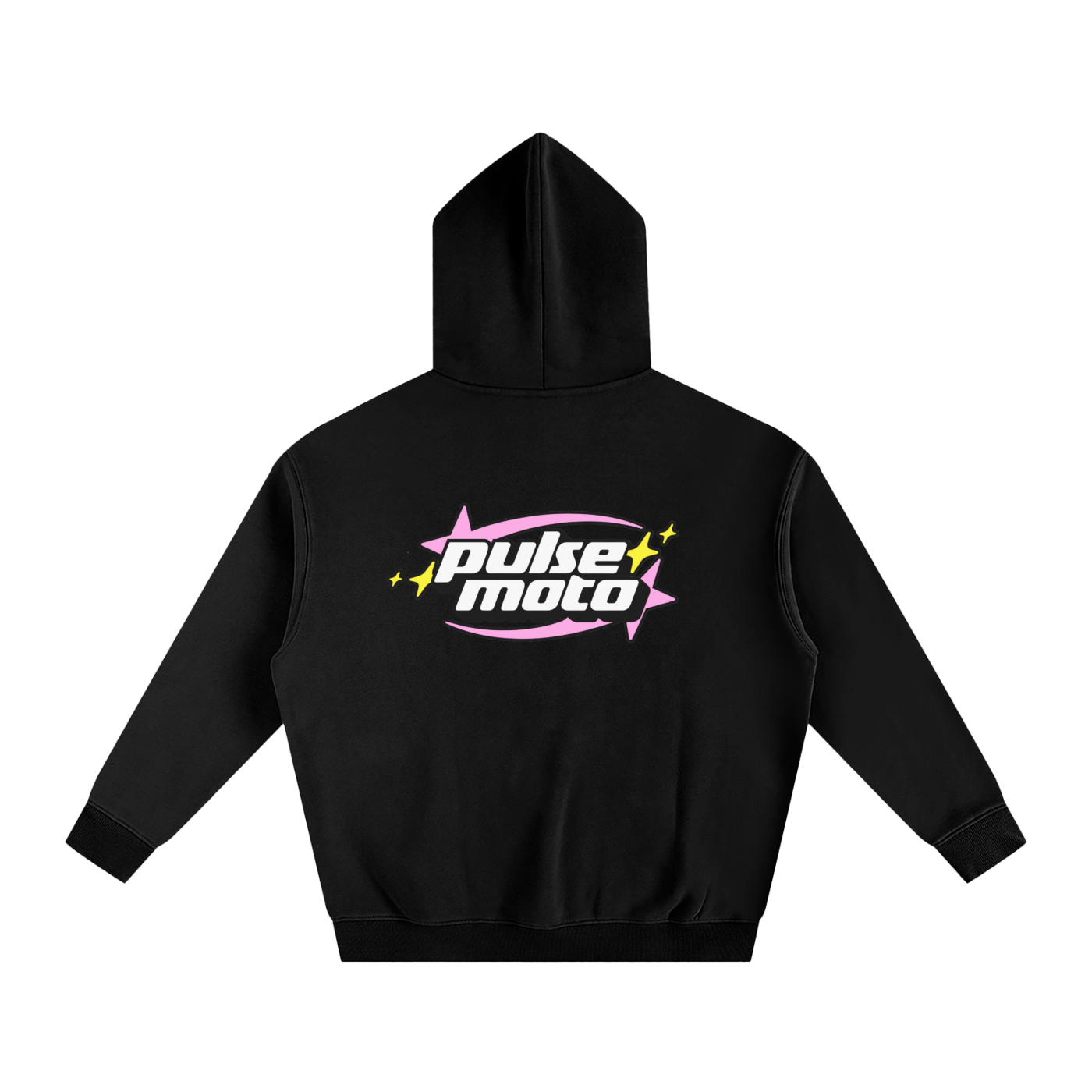 Pulse Moto Hoodie (Black-Pink)