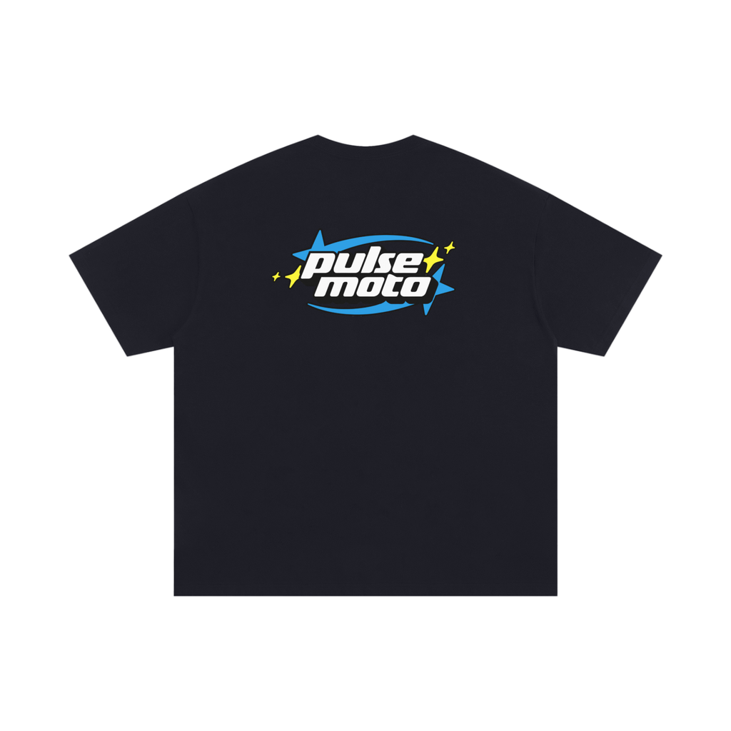 Pulse Moto T-Shirt (Black + Blue)